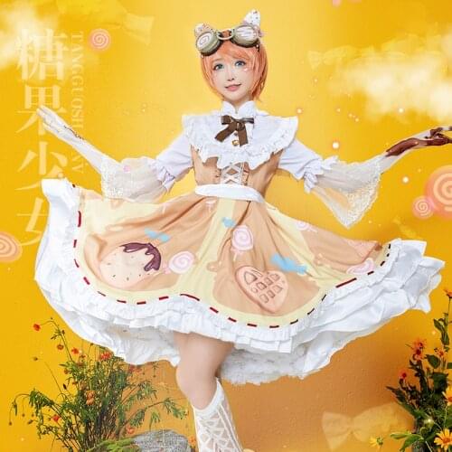 Anime Identity V Tracy Reznik Candy Girl Lolita Dress Sweet Cute Uniform Cosplay Costume Unisex Halloween Free Shipping 2020 NEW