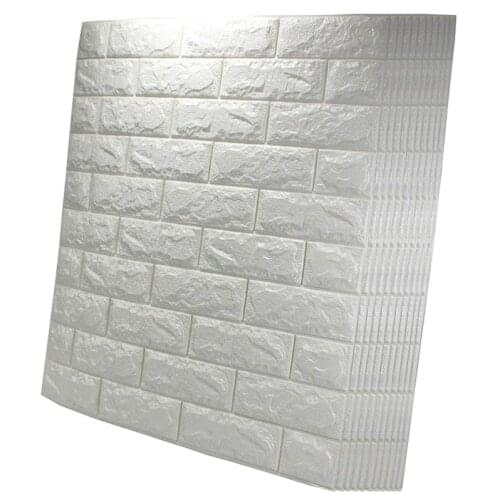 New design 3D PE foam brick Wall Stickers stone pattern self adhesive foam backed vinyl wallpaper