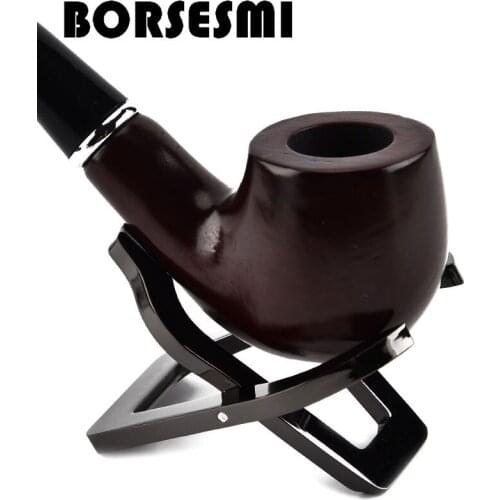 High quality foldable tobacco smoking pipe stand tool travel mens gift smoker pipe holder cigar accessories metal cigar rack