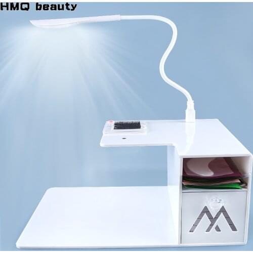 Eyelash Extension Pillow Memory Foam and Shelf Integrated Grafting Eyelash Extension Pillow Makeup Tools With USB Lash Light