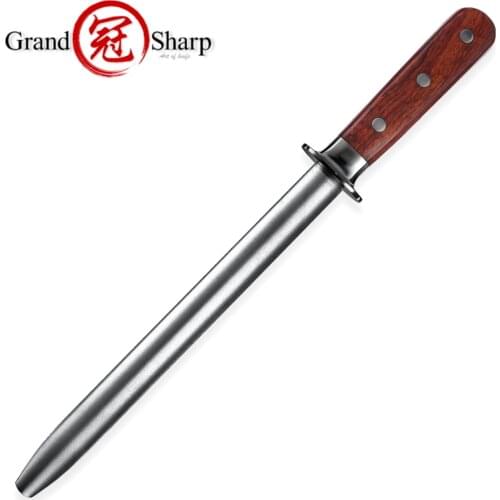 Professional Knife Sharpener Rod Honing Steel Chef Kitchen Knives Scissors Hunting Knife Sharpeners 9 inch Home Cooking Tools