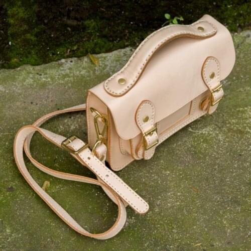 Handmade Cowhide Luxury Italian Leather Women Shoulder Bag Elegant Ladies Party Crossbody Bags Sling Real Leather Messenger Bag