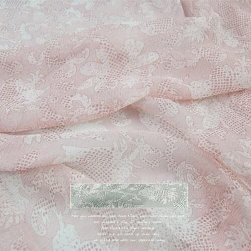 Silk Georgette Chiffon Fabric Dress Two-Tone Lightweight Skirt Shirt DIY Patchwork Tissue