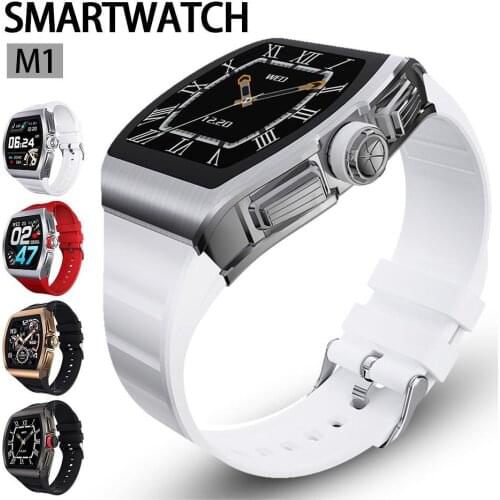 10pcs M1 Smart Watch Men IP68 Waterproof Smartwatch Heart Rate Fitness Tracker Sports Watch with Retail Box