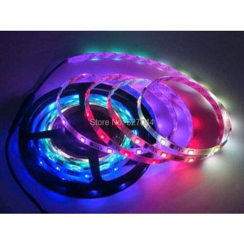 50m/lot Controller Needless WS2811 5050 LED Strip Dream Magic Color DC12V 60LED/m IP65 Waterproof RGB Full Color White