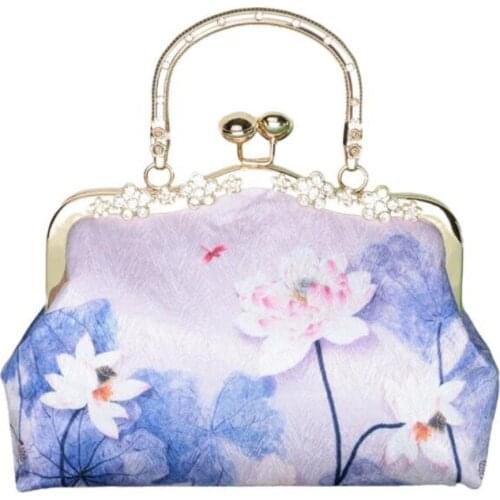 High Quality Silk handbag cheongsam handbag diagonal bag dinner bag handmade handbag Fashion Womens handbags