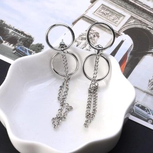 1 Pair KPOP Bangtan Boys Long Tassel Drop Earrings Korean Fashion Jewelry