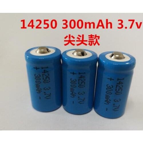 10PCS ER14250 LS14250 14250 3.7V300MAH Lithium Battery Large Capacity Rechargeable