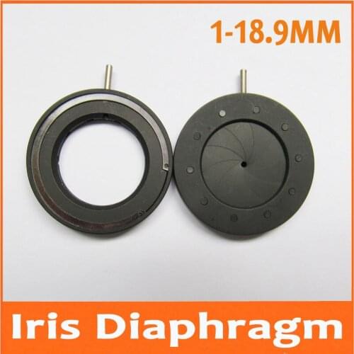 20pcs 1-18.9mm Light Regulator Optical Iris Diaphragm Aperture Condenser 10 Blades for Digital Camera Microscope Adapter