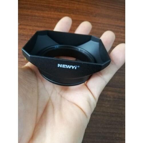 37 39 40.5 43 46 49 52 55 58 mm Square Shape Lens Hood Screw Mount For DSLR Camera