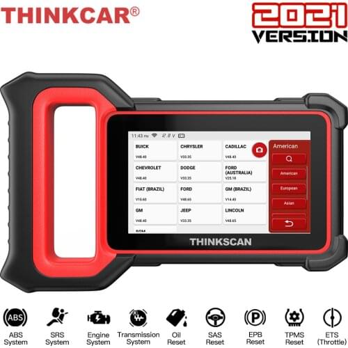 Thinkcar Thinkscan Plus S6 Car Diagnssis Scanner OBD2 Coder Reader EPB TPMS SAS Reset Transmission System OBD 2 Autotive Scanner