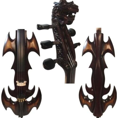 New model fancy Crazy-1 carved dragon scroll 5 string electric cello 4/4