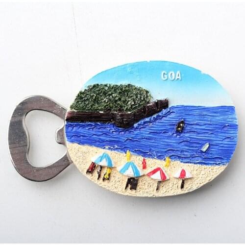 GOA Hand made resin Refrigerator Fridge Magnet Bottle Opener Home Decoration Craft Souvenir Collection NEW