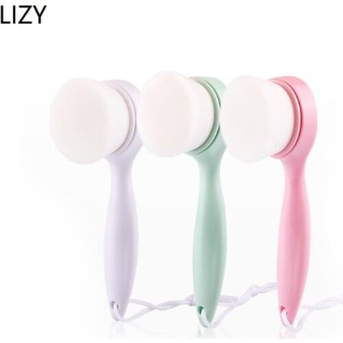 LIZY Facial Cleanser Brush Manual Blackhead Removal Cleansing Massage Wash Product Cleaning Brush Make Up Remover Skin Care Tool