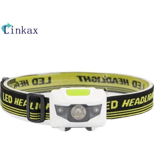 Mini 4 modes Headlight Battery LED Headlamp Lantern Head Torch Light for Camping Mini Headlamp Light Torch Head light