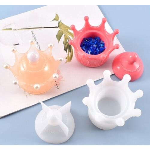 Mini Crown Silicone Mold Storage Box For Jewelry Box Resin Mold Jewelry Making Tools Gift Box Silicone Mold
