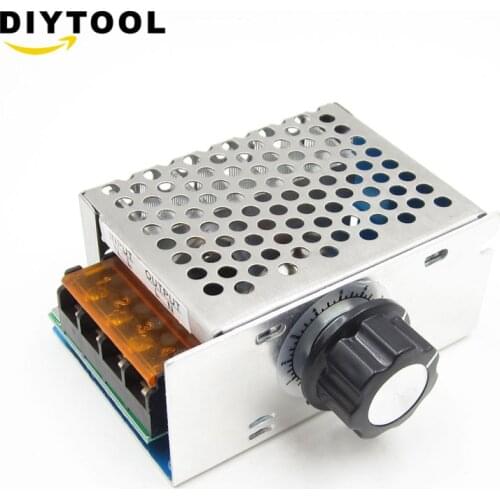 4000W 220V AC SCR Motor Speed Controller Module Voltage Regulator Temperature Dimmer for Electric Furnace Water Heater LED Light