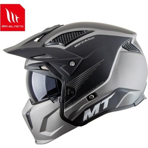DOT Approved New MT Motocross Full Face Helmet Personailty Modular Off Road Motorbike Helmets Removable Chin Casco