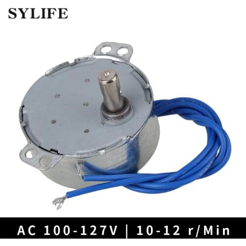 Small Synchronous Motor AC 110V 10-12RPM 50/60Hz 4W CCW/CW TYC-50 Torque 2kgf.cm