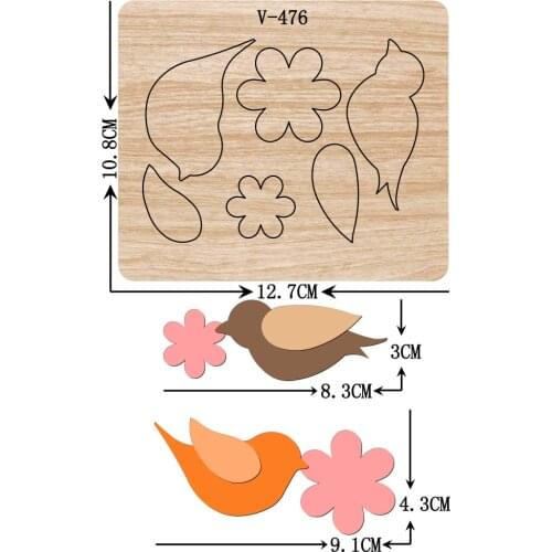 New bird wooden dies cutting dies for scrapbooking /Multiple sizes /V-476