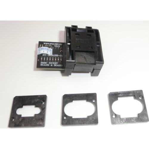 RT-BGA169-01 V2.3 Newest EMMC Seat EMCP153 EMCP169 Socket BGA169 EMMC ADAPTER 11.5*13mm add more 3 pcs Matrix FOR RT809H