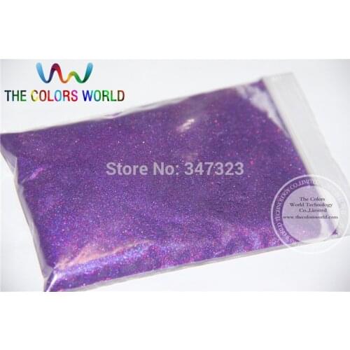TCA800 0.05mm 002 specular Holographic Purple Color Glitter powder Multichrome luster for nail,tatto art decoration 1pack =50g