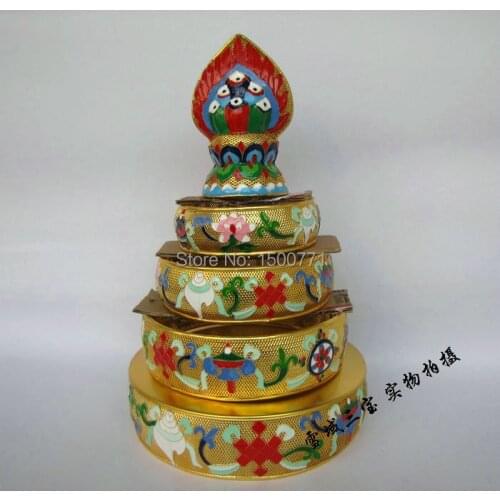 Tibetan Buddhism supplies high-grade pure manual wire inlay cloisonne leonel man da.Tantric