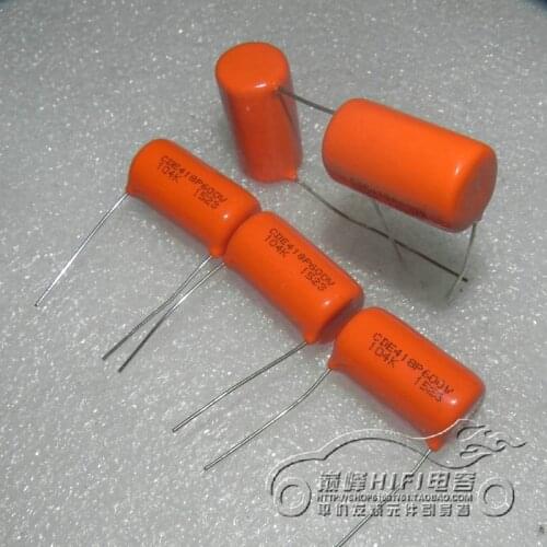 1pcs/1 lot US CDE spraguue SBE 418P 600v0.1uf 104k ORANGE DROP film capacitor