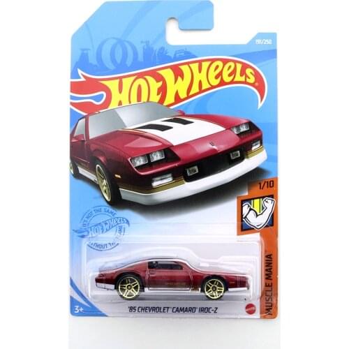 2021-191 Hot Wheels 85 CHEVROLET CAMARO IROC-Z Mini Alloy Coupe 1/64 Metal Diecast Model Car Kids Toys Gift