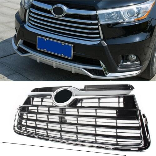 ABS Auto Car Front Hood Grille Upper Grill For Toyota Highlander 2014 2015 2016 14 15 16