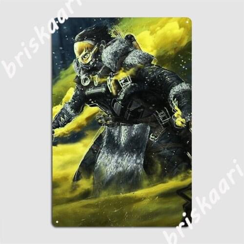 Apex Legends Caustic Poison Metal Signs Customize pub Garage Cinema Garage Plaques Tin sign Posters