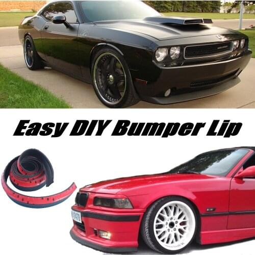 Bumper Lip Deflector Lips For Dodge Challenger SRT MK3 2008~2015 Front Spoiler Skirt For Tuning / Body Kit / Strip