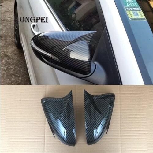 For Hyundai Elantra 2016 2017 2018 2019 Exterior Door Side Wing Rearview mirror Cover Sticker Trim Car Accessories