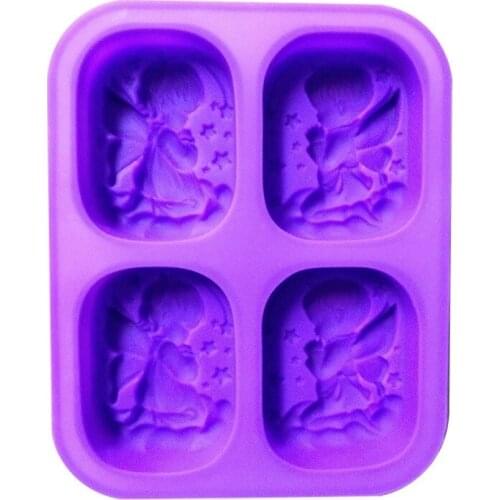 Boy Girl Angel Shape Silicone Mold Handmade Soap Mold Fondant Cake Mold DIY Chocolate Candy Candle Mold Cake Decorating Tools