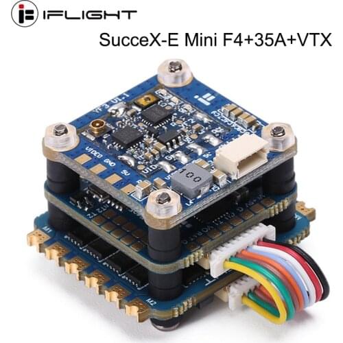 IFlight SucceX-E Mini F4 35A 4 in 1 ESC 2-6S Flight Stack (MPU6000) with 25/100/400/600mW Adjustable VTX for FPV Racing Drone