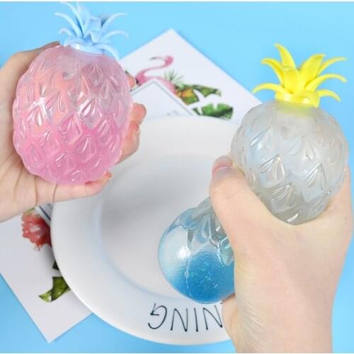 10cm Cute Colorful Pineapple Vent Fidget Toys Kids Gift Decompression Toy Childrens Toys Office Pressure Release Antistress Toy