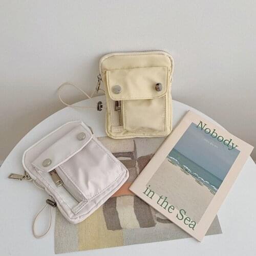 Ins hot sale Korean version of mini change small chest bag 2020 canvas wild ladies fashion new pure color waist bag trend