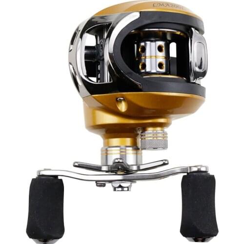 Max Dragging Force 10+1 Ball Bearing 6.3:1 Baitcasting Reel Aluminum Alloy Spool Magnetic Brake Fishing Baitcaster Fishing Reel