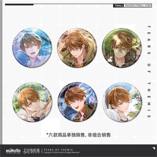 Love Game Tears Of Them COSPLAY RAVEN LIBRA KING Character Heartbeat Series Round Badge Decoration Pendant