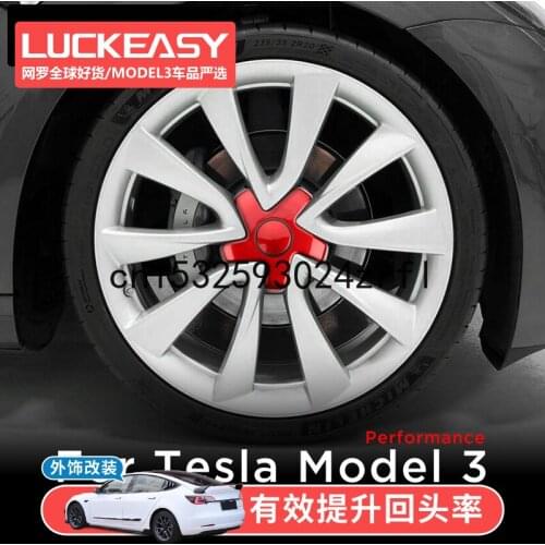 For Tesla Model 3 Performance Version Hub Cover Wheel Center Cover Screw Cap Modification Accessories Decoration