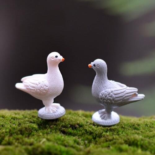Peace Dove Bird Animal Miniature Fairy Garden Home Houses Decoration Mini Craft Micro Landscaping Decor DIY Accessories