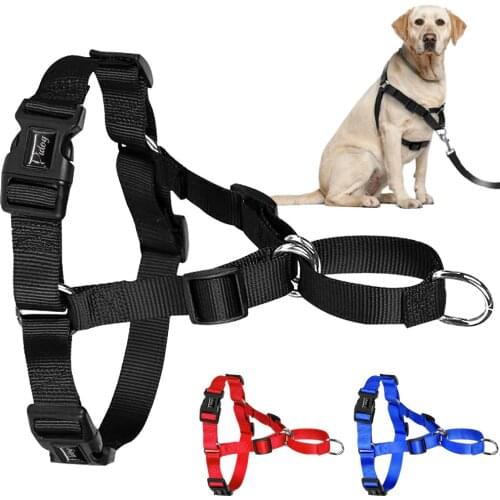 Didog Nylon No Pull Dog Harness No Choke Training Dogs Harnesses Front Fastening Stop Pulling S M L XL
