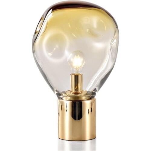 Nordic Gold Glass Table Lamp Italy Design Table Light Bedside Lighting LED Decoration For Living Room