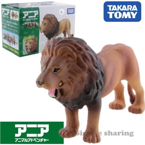 Takara Tomy Tomica Ania Lions As 01 Animal Adventure Plastic Puppet Diecast Miniature Baby Toy Funny Educational Kid Bauble