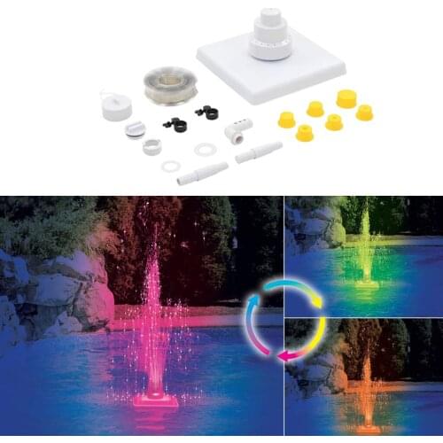 3-Tier Floating Above Ground/ Inground Swimming Pool Fountain Kit Pool Waterfall