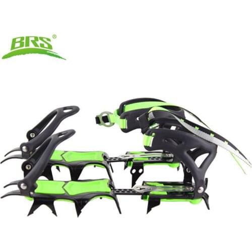 BRS 14 Teeth Ultralight Claws Crampons Shoes Non slip Cover Ice Gripper Outdoor Ski Ice Snow Grips Hiking Climbing