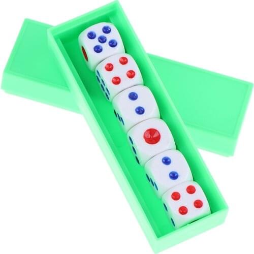 Prediction Dices (Normal Dice and Online instruction) Magic Tricks Six Die Flash Change Magia Close Up Gimmick Prop Toy for Kids