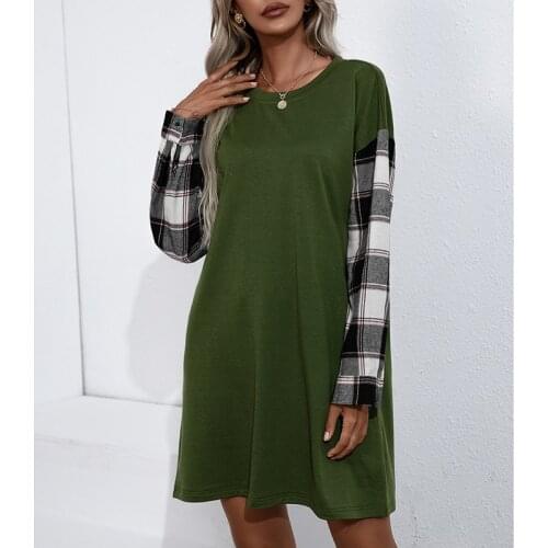 Модные платья в клетку VS&LLWQ China At AliExpress