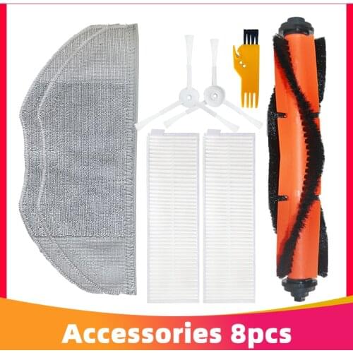 Main Brush + Side Brush + Mop + Hepa Filter Replacement Package for Xiaomi Mijia G1 MJSTG1 Robotic Vacuum Cleaner Spare Parts