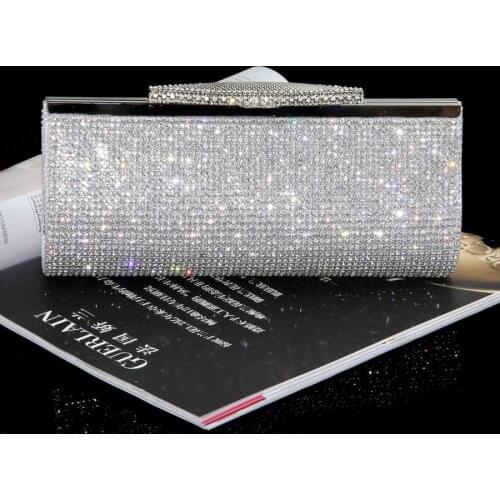 Ladies Clutches Evening Bags Crystal Bling Handbags Wedding Party Purse Fashion Womens Bags Wallet Clutch Bag